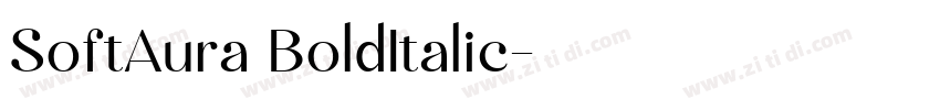 SoftAura BoldItalic字体转换